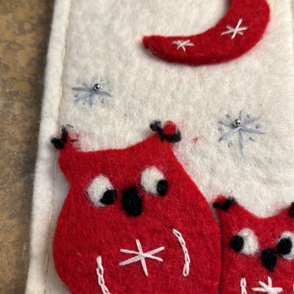 Felted Christmas stockings set of two - Picture 2 of 10